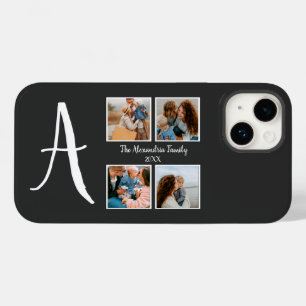 Personalized family 4 photo collage template Case-Mate iPhone 14 case