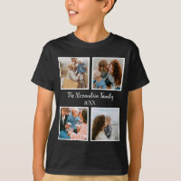 Personalized family 4 photo collage template