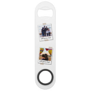 Personalized Family 4 Photo Custom Collage Bar Key