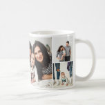 Personalized Family 7 Photo Collage Coffee Mug<br><div class="desc">Custom printed coffee mugs personalized with your family photos. This design template has space for 7 square Instagram photos. Use the design tools to change the background colour, add more photos, move things around and add your own custom text to create a unique one of a kind gift for family...</div>