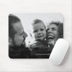 Personalized Family Abstract Overlay Mouse Pad