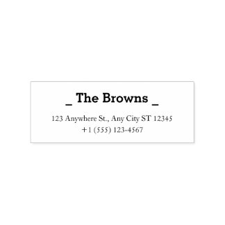 Personalized Family Address Stamp – Simple Style