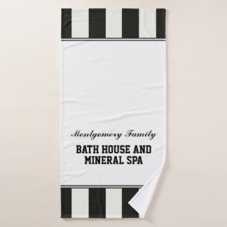 Personalized Family Bath House Towel -