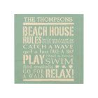 Personalized Family Beach House Rules