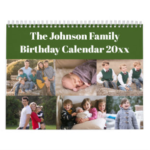 Personalized Family Birthday Calendar