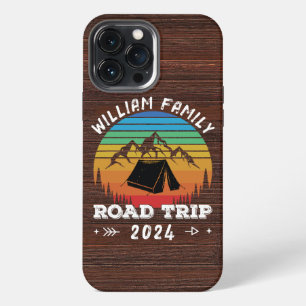 Personalized Family Camping Adventure Road Trip iPhone 13 Pro Max Case