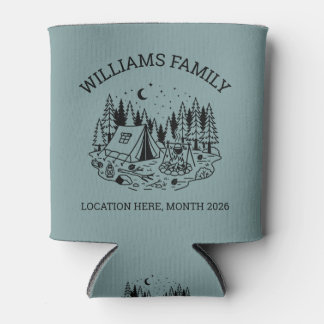 Personalized Family Camping Vacation Can Cooler