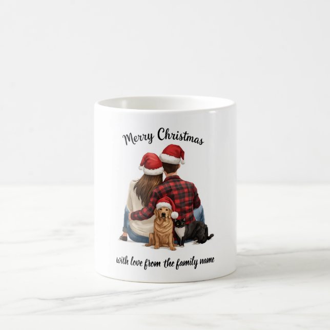 Personalized Family Christmas 2025 Coffee Mug (Center)