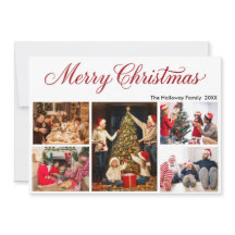 Personalized Family Christmas 5 Photos & name