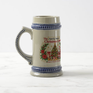 Personalized Family Christmas Beer Stein