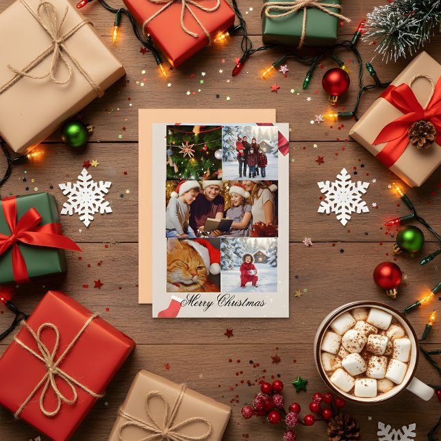 Personalized Family Christmas Card 2025 | Light  (Creator Uploaded)