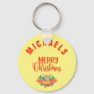 Personalized Family Christmas Keychain, X-mas Keychain