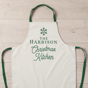 Personalized Family Christmas Kitchen Apron