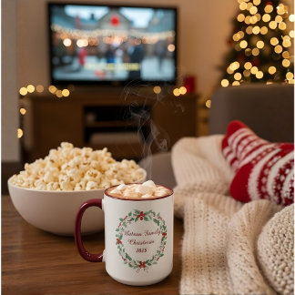 Personalized Family Christmas Mug | Custom Name Ho