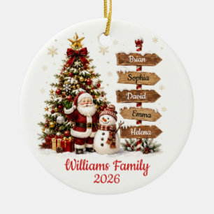 Personalized Family Christmas Ornament