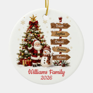 Personalized Family Christmas Ornament