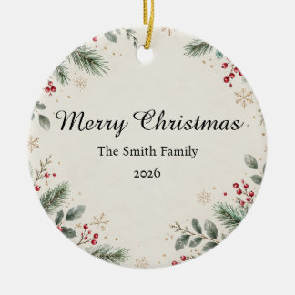 Personalized Family Christmas Ornament 2026