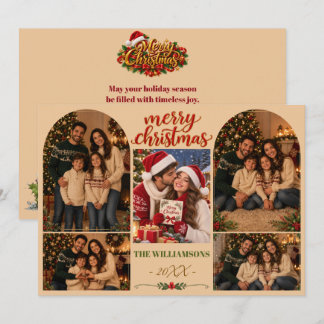 Personalized Family Christmas Photo Card