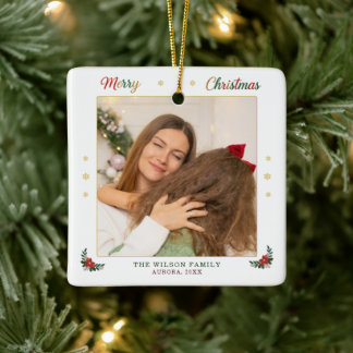Personalized Family Christmas Photo Ornament