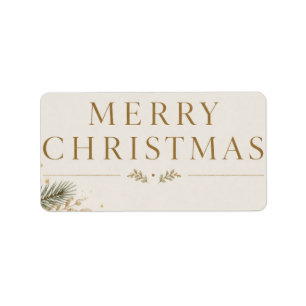 Personalized Family Christmas Photo style Label