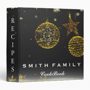 Personalized Family Christmas Recipe Cookbook Binder