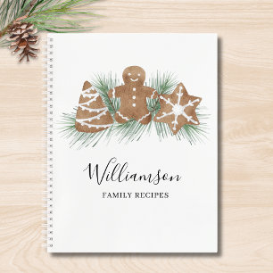 Personalized Family Christmas Recipe Notebook