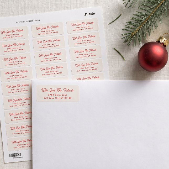Personalized Family Christmas Return Address (Creator Uploaded)