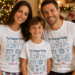 Personalized Family Christmas T-Shirt
