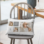Personalized Family Collage Gift Lumbar Pillow<br><div class="desc">Introducing our exquisite Grey-themed Trendy Collage Photo, the ultimate family gift that captures cherished memories in a personalized and stylish manner. This carefully crafted collage showcases the beautiful moments and bonds shared within your family, making it a truly special and heartfelt present. With its sleek grey theme, this collage exudes...</div>