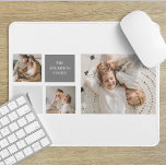 Personalized Family Collage Gift Mouse Pad<br><div class="desc">Introducing our exquisite Grey-themed Trendy Collage Photo, the ultimate family gift that captures cherished memories in a personalized and stylish manner. This carefully crafted collage showcases the beautiful moments and bonds shared within your family, making it a truly special and heartfelt present. With its sleek grey theme, this collage exudes...</div>