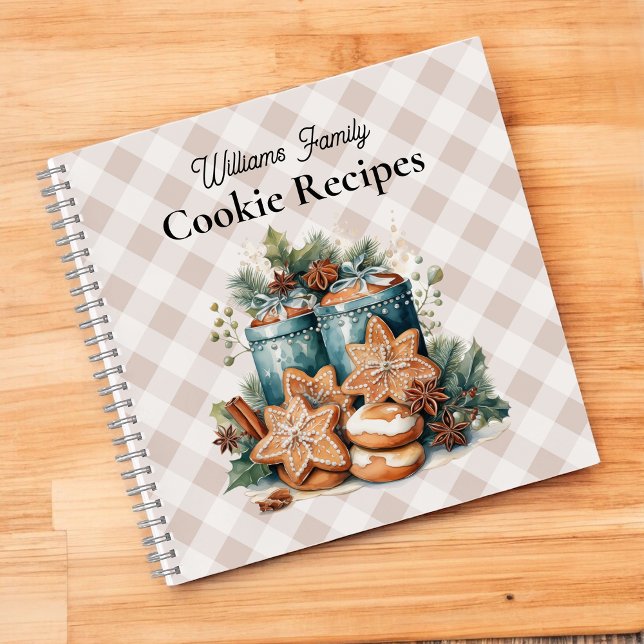 Personalized Family Cookie Recipes with Name Notebook (Creator Uploaded)