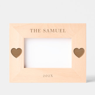 Personalized [Family/Couples] Name Wooden Etched Frames
