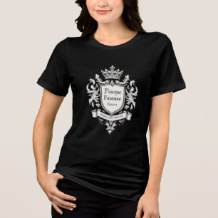 "Personalized Family Crest T-Shirt - Custom Herald Tri-Blend Shirt