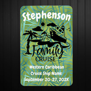 Personalized Family Cruise Door Decor Magnet