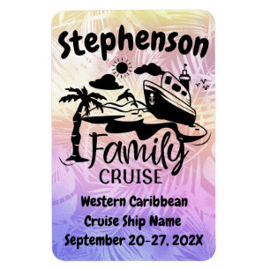 Personalized Family Cruise Door Decor Magnet