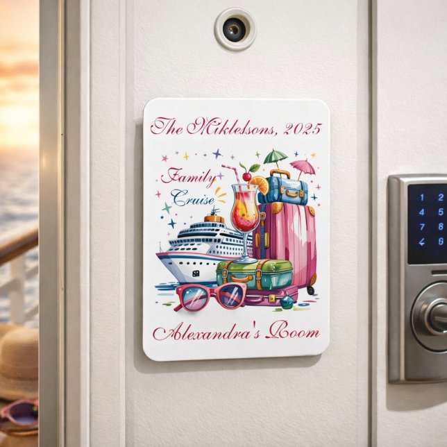 Personalized Family Cruise Name Year Magnet (Creator Uploaded)