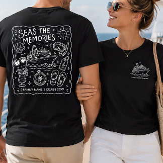 Personalized Family Cruise Vacation Doodle T-Shirt
