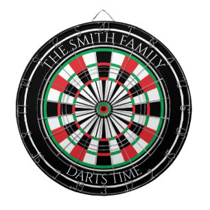 Personalized Family Dartboard with Custom Name 