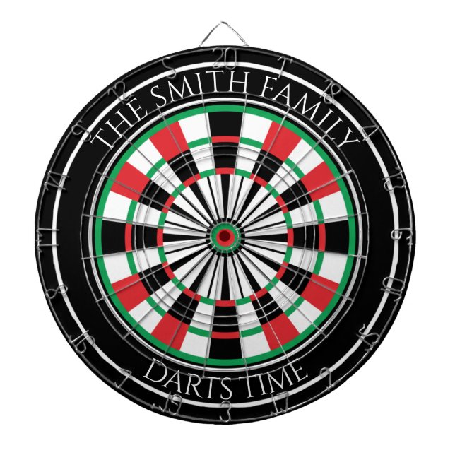 Personalized Family Dartboard with Custom Name  (Front)