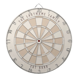 Personalized Family Established Custom Colours Dartboard