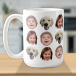 Personalized Family Face 3 Photos Cute Coffee Mug<br><div class="desc">The background needs to be transparent. Make sure the photo is cropped tightly to the object/face. If you have any problem cropping your photo, i can do it for you. Before placing an order, you have to send your photo to my message or email at ayokholid@gmail.com, and i will send...</div>