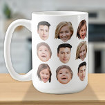 Personalized Family Face 4 Photos Cute Coffee Mug<br><div class="desc">The background needs to be transparent. Make sure the photo is cropped tightly to the object/face. If you have any problem cropping your photo, i can do it for you. Before placing an order, you have to send your photo to my message or email at ayokholid@gmail.com, and i will send...</div>