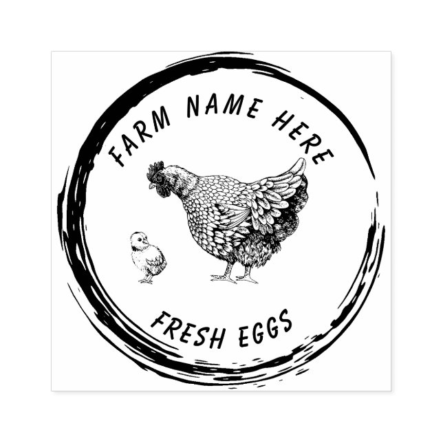 Personalized Family Farm Rubber Stamp (Imprint)