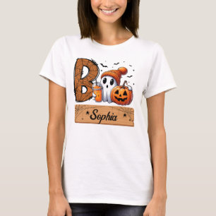 Personalized Family Halloween Ghost Boo Crew T-Shirt