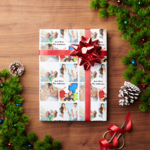 Personalized Family Holiday Photo Wrapping Paper
