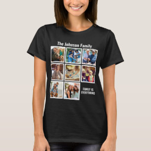 Personalized Family Is Everything Photo Collage T-Shirt