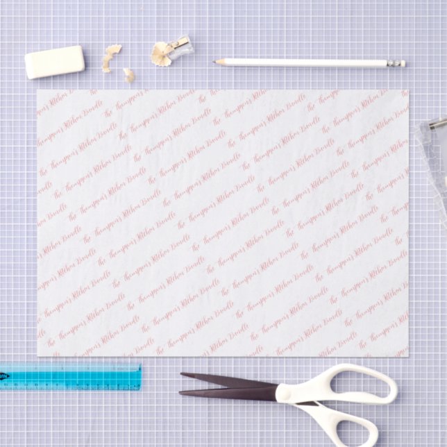 Personalized Family Kitchen Gift Set Tissue Paper (Craft)