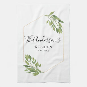 Personalized family Kitchen greenery Kitchen Towel