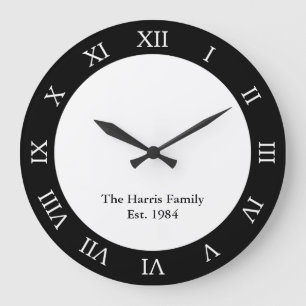 Personalized Family Large Clock
