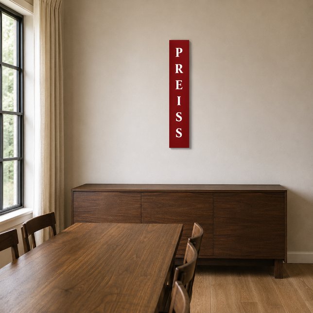 Personalized Family Last Name Sign Vertical (Creator Uploaded)
